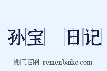 孙宝瑄日记是什么意思的图片